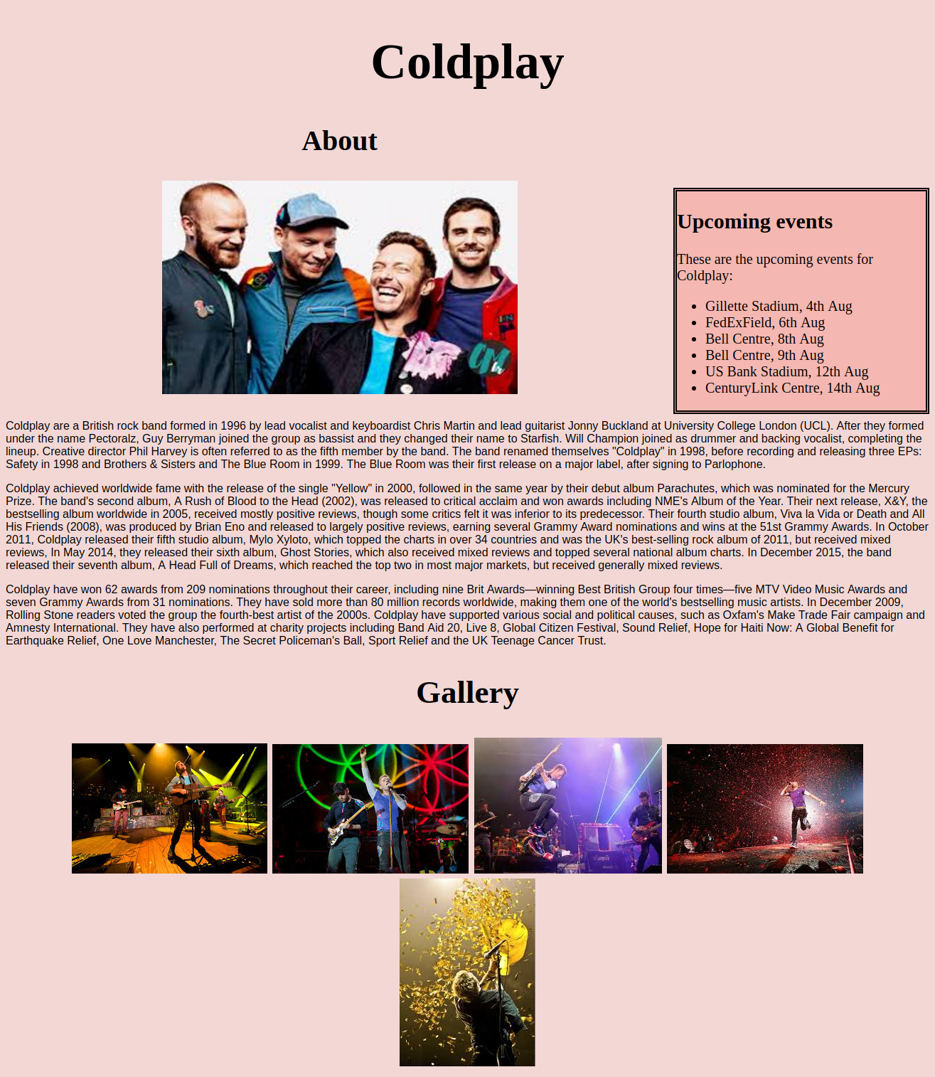 Band Website Picture